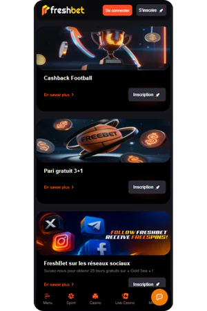 FreshBet Casino Promo Codes Section